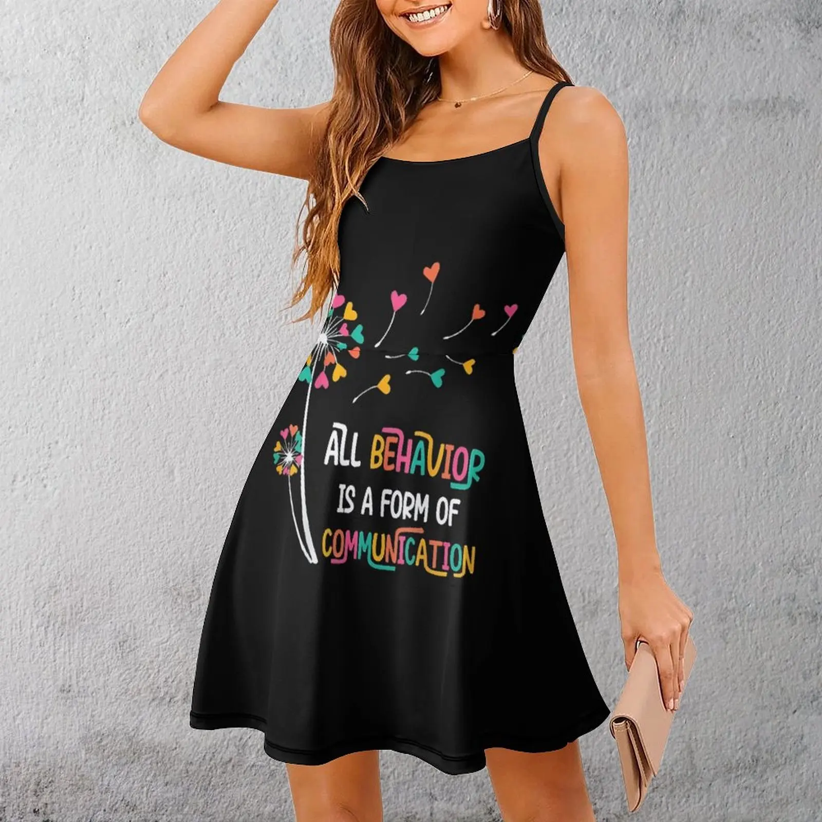 

Женское платье на бретельках с художественным принтом «Все повествование», креативное сексуальное женское платье, забавная новинка, платье на подтяжках для вечеринок