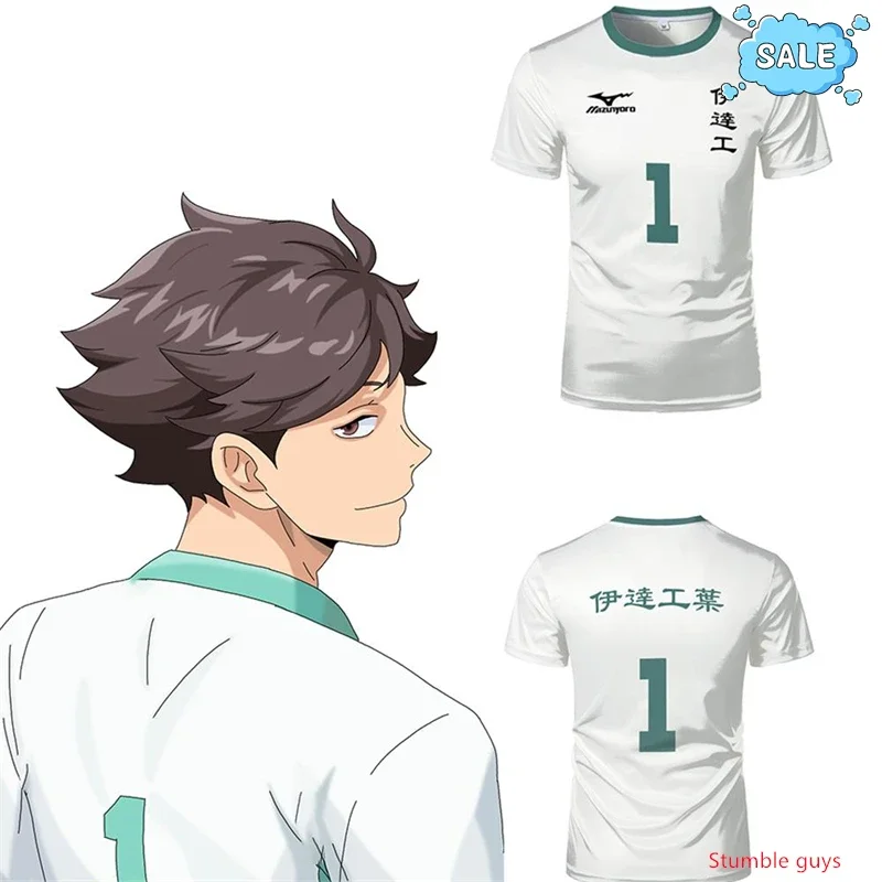 Anime Haikyuu High School Volleyball Nekoma Trikot T-Shirt Kuroo Tetsurou Kozume Cosplay Sportbekleidung Kinder Jungen Kleidung Oberteile