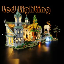 Kit d'éclairage LED pour tige de créateur 10316, Seigneur des Anneaux Rivendell, blocs de construction non inclus, ensemble d'éclairage uniquement