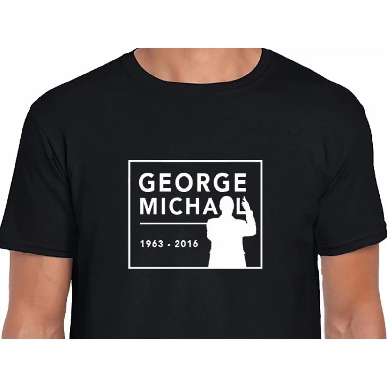 George Michael Tribute T Shirt RIP 1963 2016 Wham Faith Listen vintage Washed Slightly homme designer clothes fashion