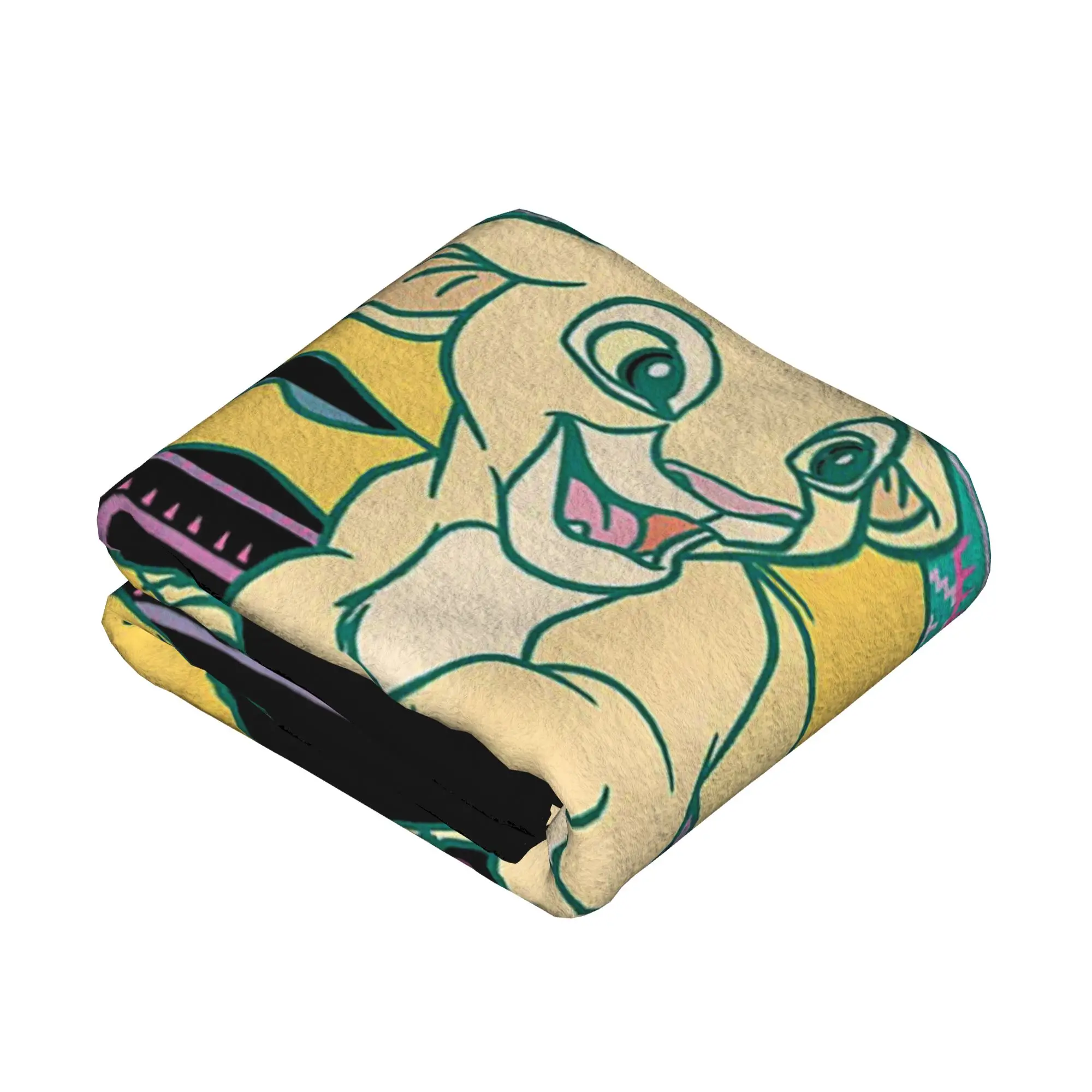 بطانيات الأسد الملك الصوف المطبوعة سيمبا نالا 90s هاكونا ماتاتا تنفس لينة رمي بطانية للمنزل غرفة نوم أفخم رقيقة لحاف