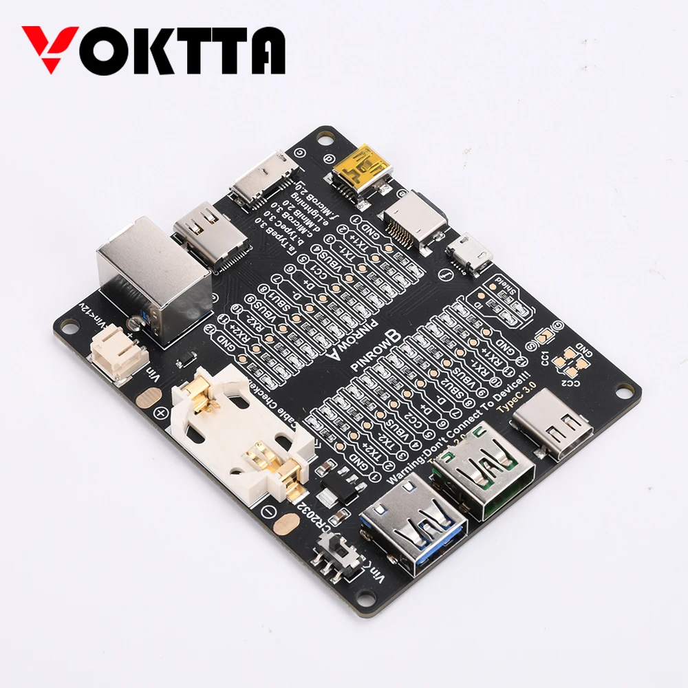 Cabo Usb Tester Shorting Switch Tipo-c Micro-b Tipo-b Microb Test Board Tool para Ios e Android