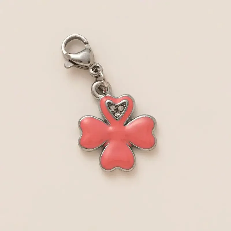 قلادة عيد الحب من الفولاذ المقاوم للصدأ عصرية وشعبية إكسسوارات DIY قلادة من الزركون مطلية مع الاحتفاظ بالألوان عيار 18 قيراط