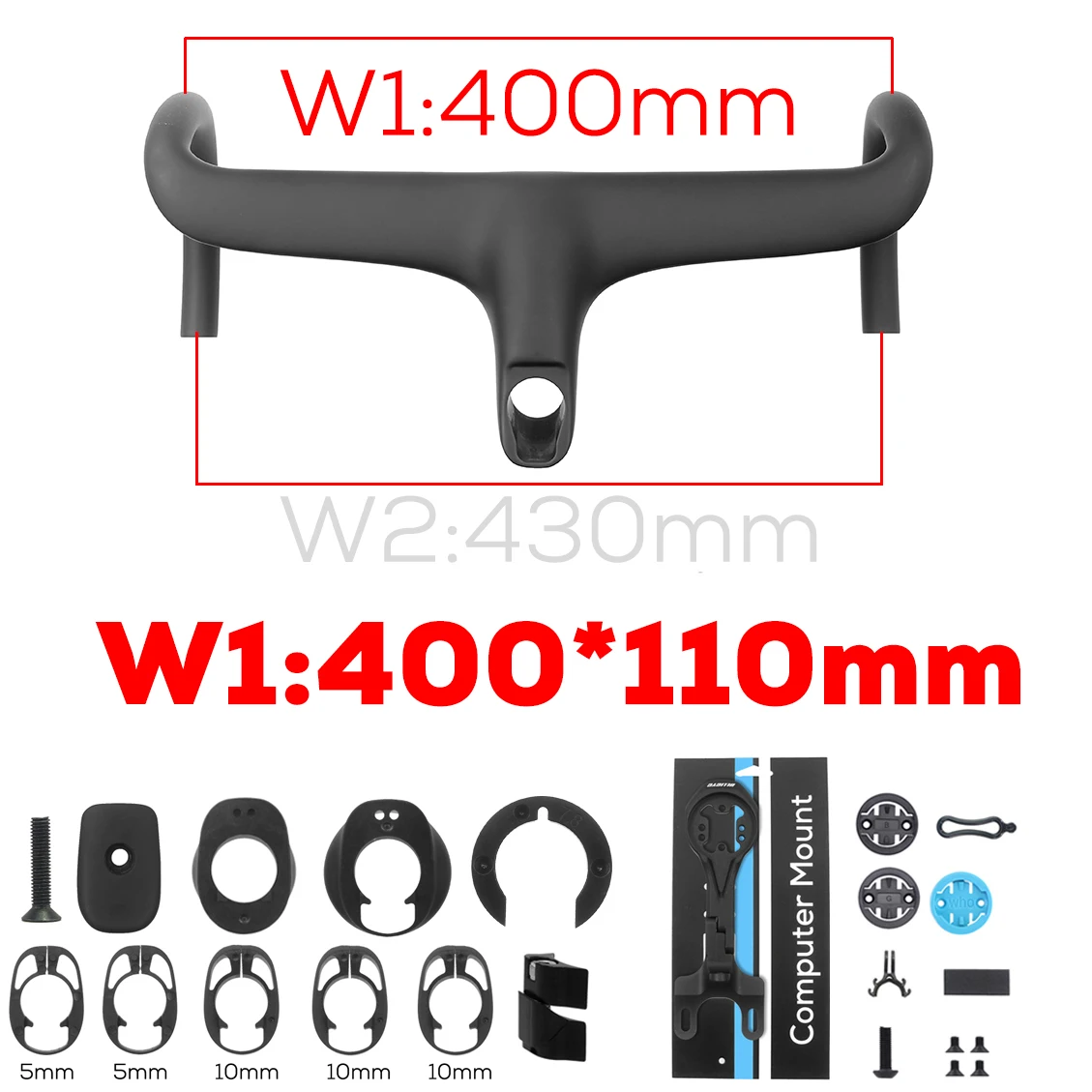 ULLICYC T4 ULTRA Racefiets Full Carbon Fiber Interne Kabel Geïntegreerde Fietsstuur Cockpit Voor 360mm-380mm Met Mount