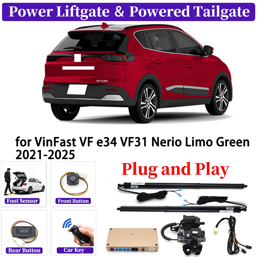 

for VinFast VF e34 VF31 Nerio Limo Green 2021-2025 Upgrade Car Automatic Power Liftgate Kit Smart Auto Electric Tailgate System