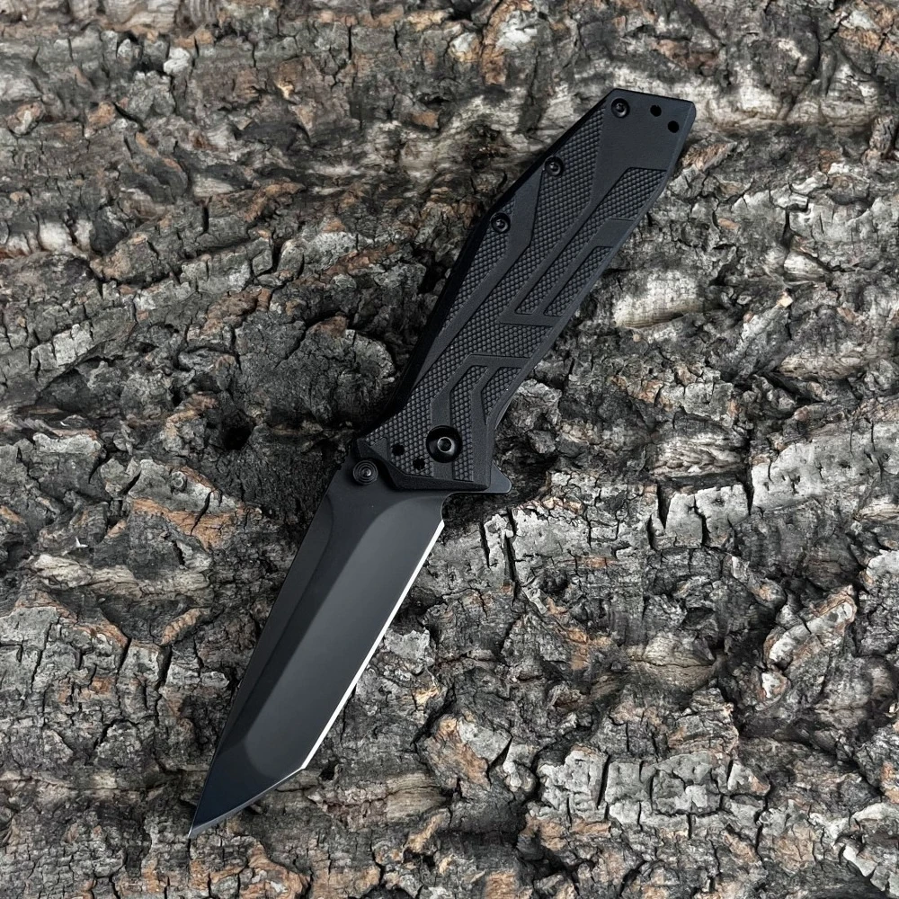 1990 folding knife, sturdy and durable, nylon handle 9cr18mo vblade, portable outdoor camping tool, a gift for men image 4