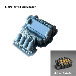 Unpainted Miniature 1:100 1:144 Universal Garage Kits Supply Equipment Diy Model Making Micro Scene Layout Materials for Diorama