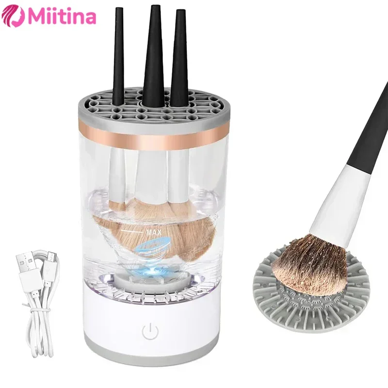 

Makeup Brush Cleaner Automatic Cosmetic Makeup Brush Cleaner Portable Makeup Brush Washing Machine USB Electric Rotary Cleaning