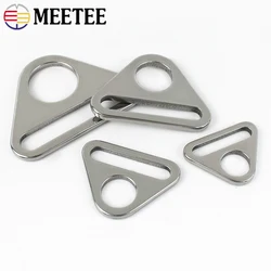 5/10Pc Stainless Steel Triangle Buckle 20/25/32/38mm Adjuster Ring Bag Strap Bikini Bra Clasp Anti-skid Belt Tent Fixing Buckles