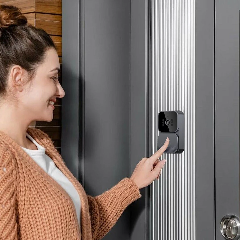 Timbre de puerta inalámbrico con WiFi, videoportero de 1080P, pantalla IPS de 4 pulgadas, visión nocturna IR, cámara para casa y apartamento