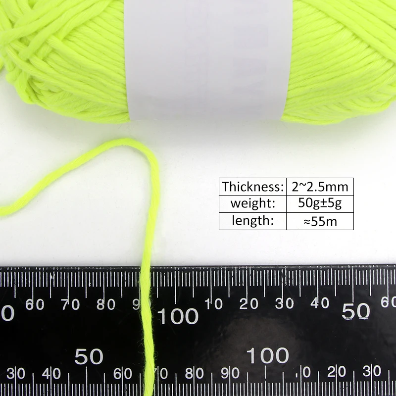 DIY Glow Natural Yarn,Phosphorescent Yarn, Fluorescent DK Yarn, Halloween Fancy Yarn, Funny Projects Glow in the Dark Yarn