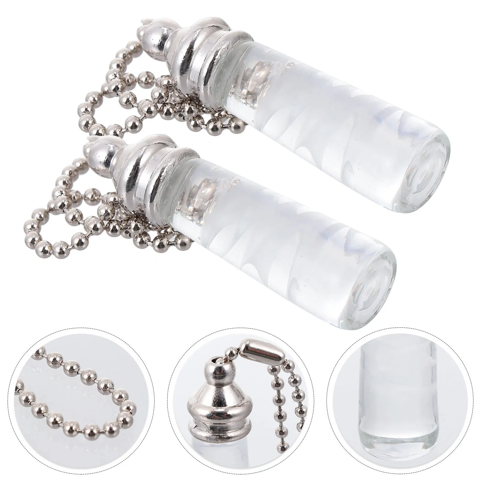 2 قطعة مروحة السقف الديكور كريستال سلسلة سحب النمط الأوروبي سلسلة خفيفة جميلة معلقة قلادة نسيج جيد غرامة #3