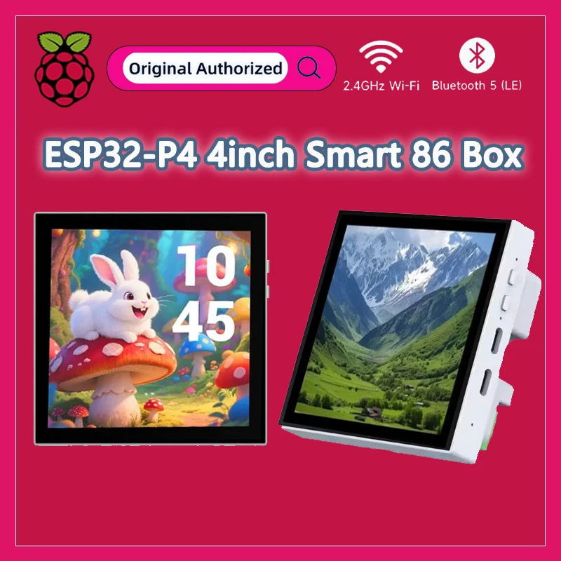 waveshare-esp32-p4-4-pouces-smart-86-box-deve-board-base-sur-le-controleur-esp32-p4-integre-720-×-720-pixel-ecran-tactile-en-option