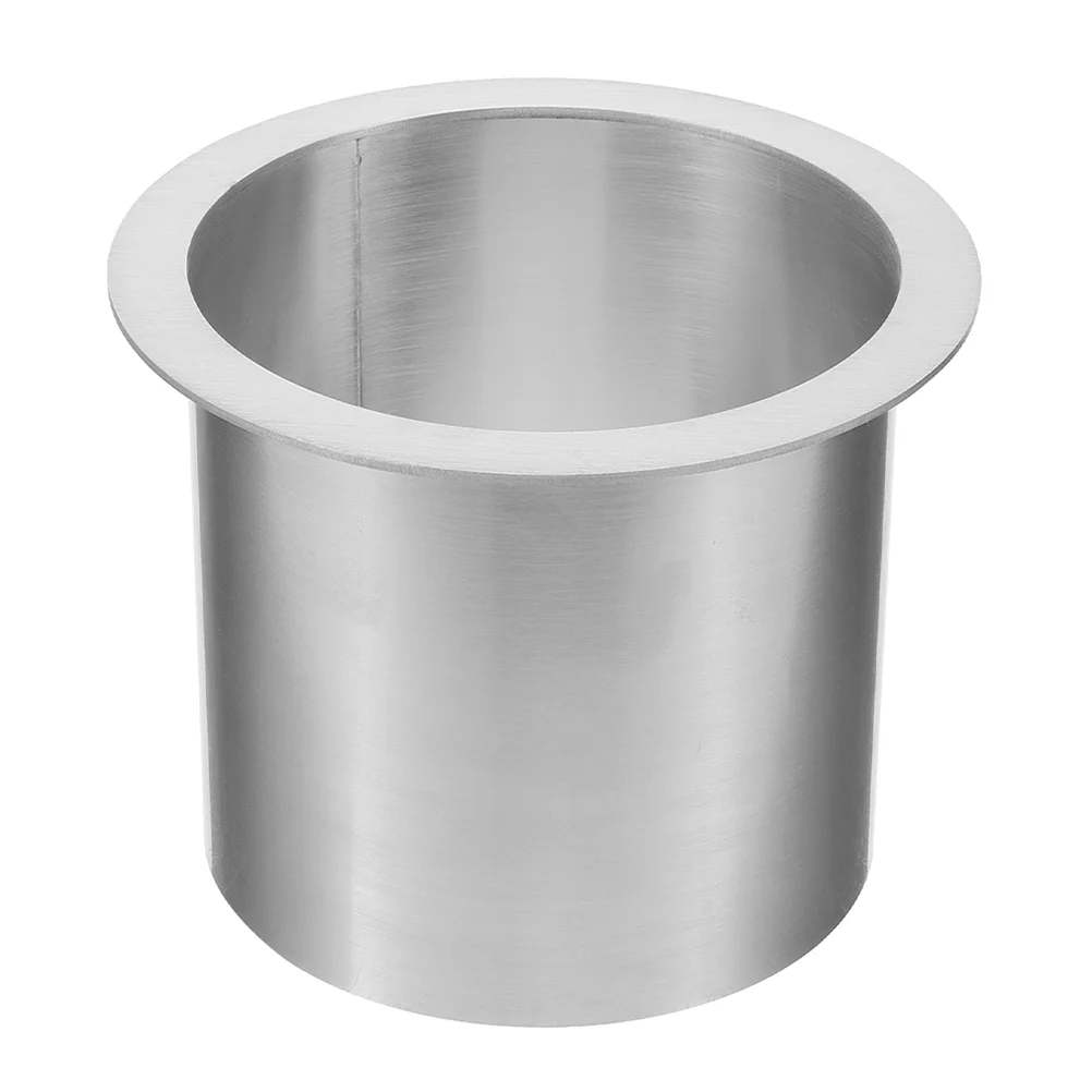 

Office Trash Can Embedded Type Bin Cover Garbage Recessed Silver Waste Lid