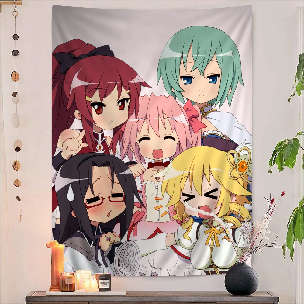 Anime Lucky Star Tapestry Anime Tapestry Hanging Tarot Hippie Wall Rugs Dorm Wall Hanging Sheets