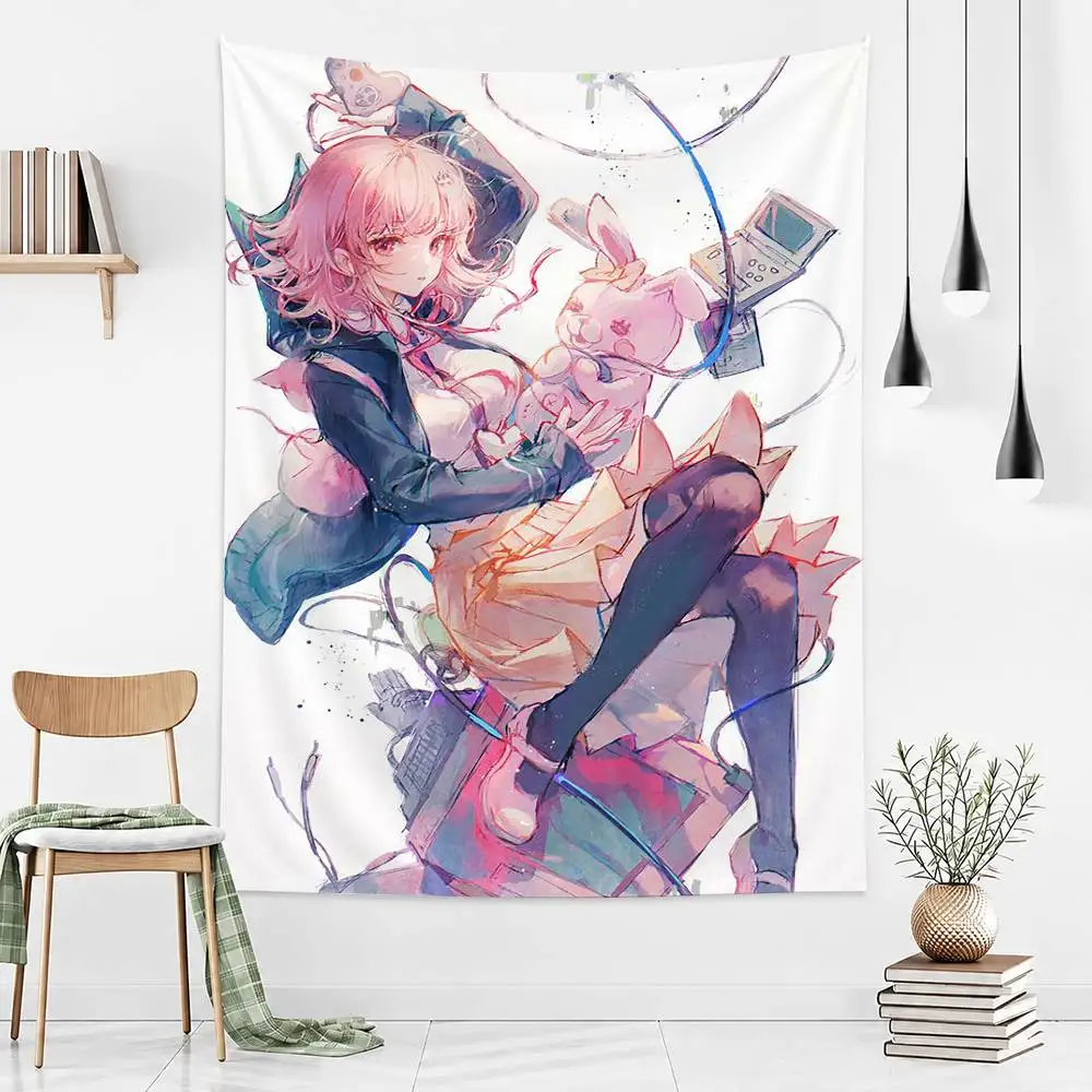 C-Chiaki N-Nanami Flag Outdoor Decorations for Bedrooms Home Decor Items Decoration
