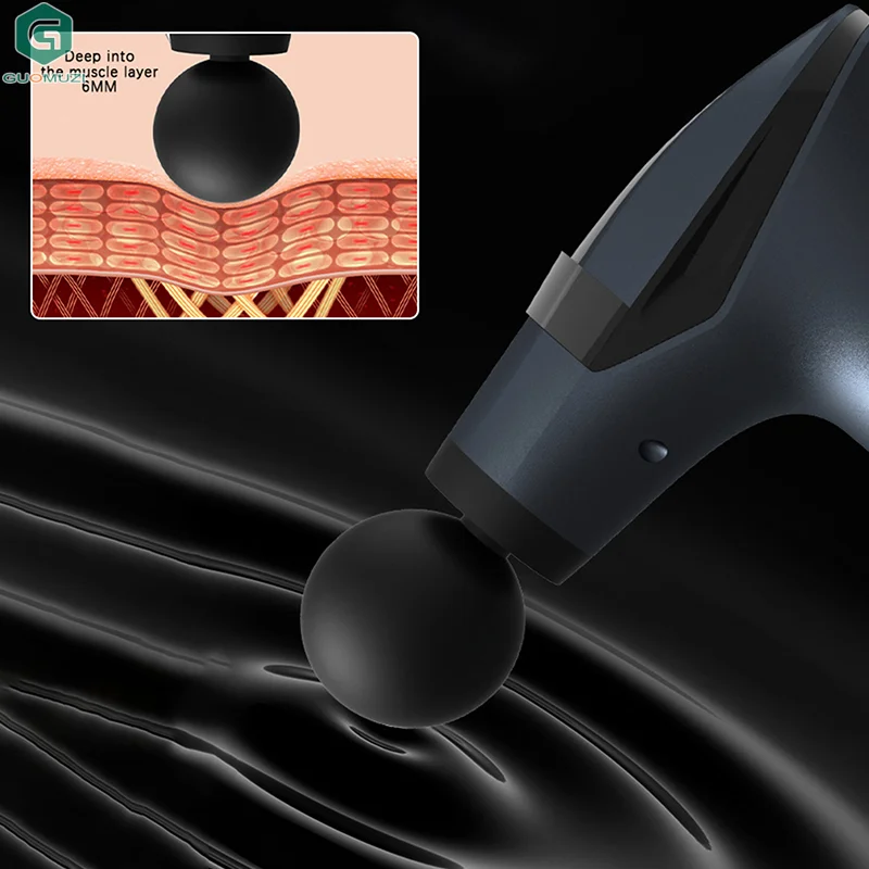 Массажный пистолет, глубокий массажер для мышц, пояс для релаксации с удлиненной ручкой, массажер для спины 3-в-1 для облегчения боли