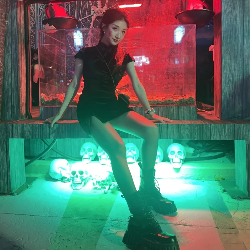 Seksowny strój Qipao na Halloween, nowy chiński styl, modny, elegancki, zmysłowy odzież damska, wyrafinowany wygląd, 2025 Ne...