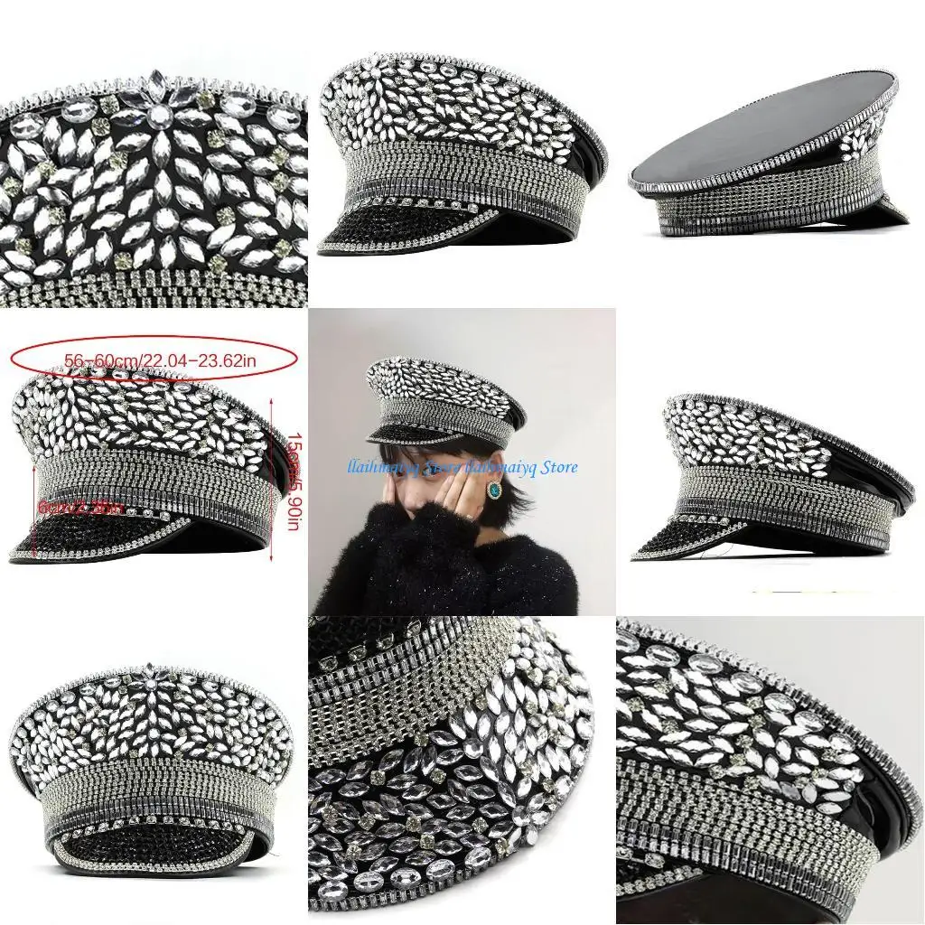 

573B Wedding Bride Hat Carnivals Hat Costume Bride Captain Cap Party Hat