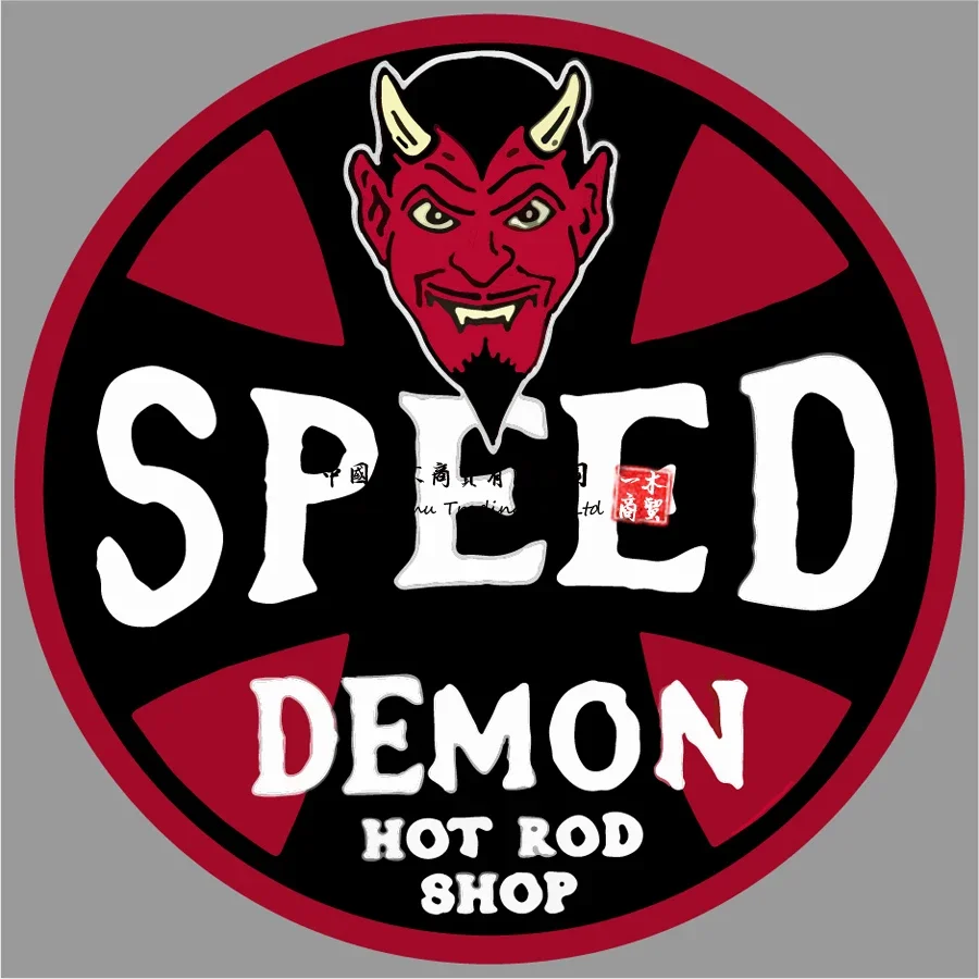 Speed Demon Decal Toolbox Sticker Rat Rod Hot Rod Tool Box