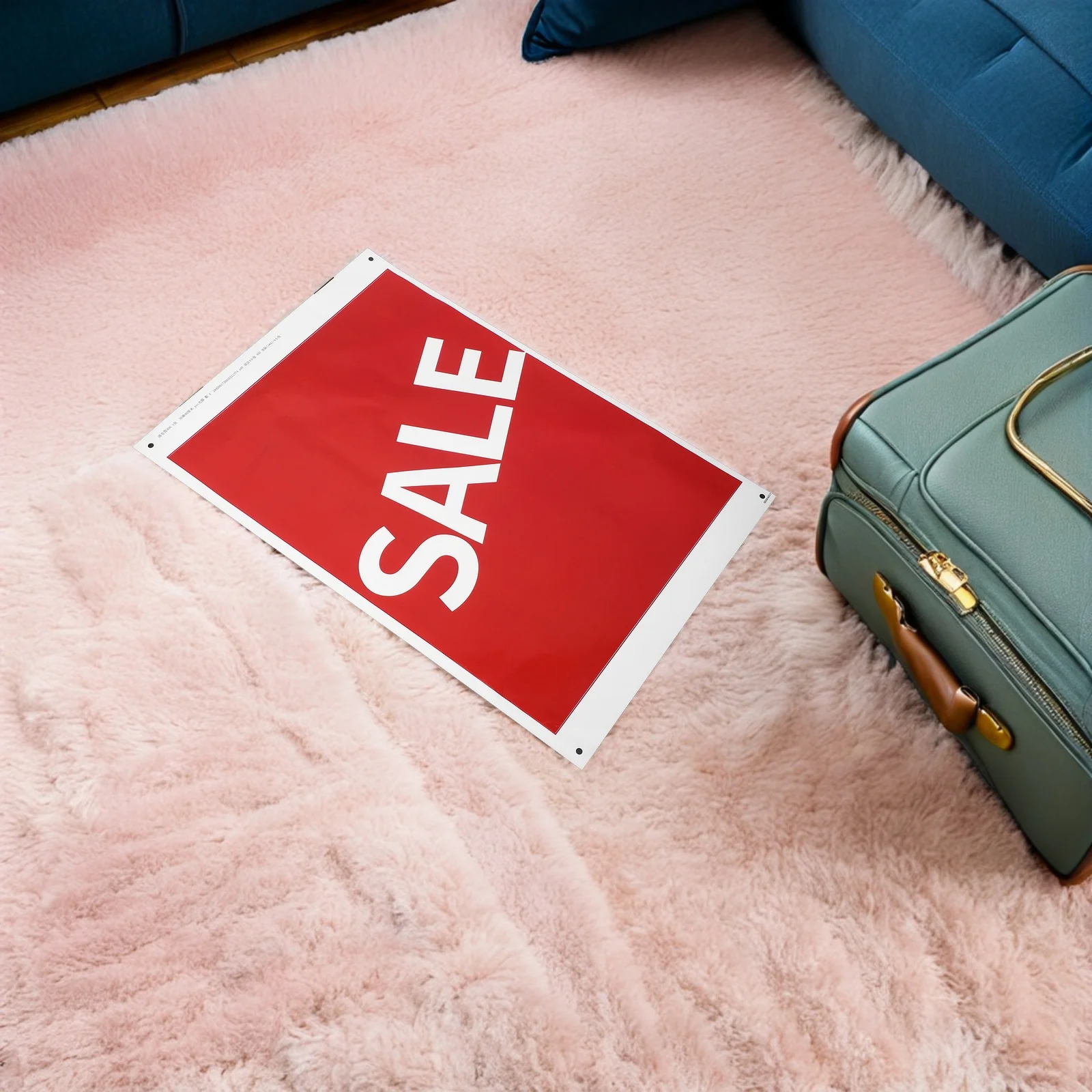 

4pcs Waterproof Sale Stickers Self Adhesive Retail Store Advertising Signage Peel Stick Wall Window Display Decals For Business