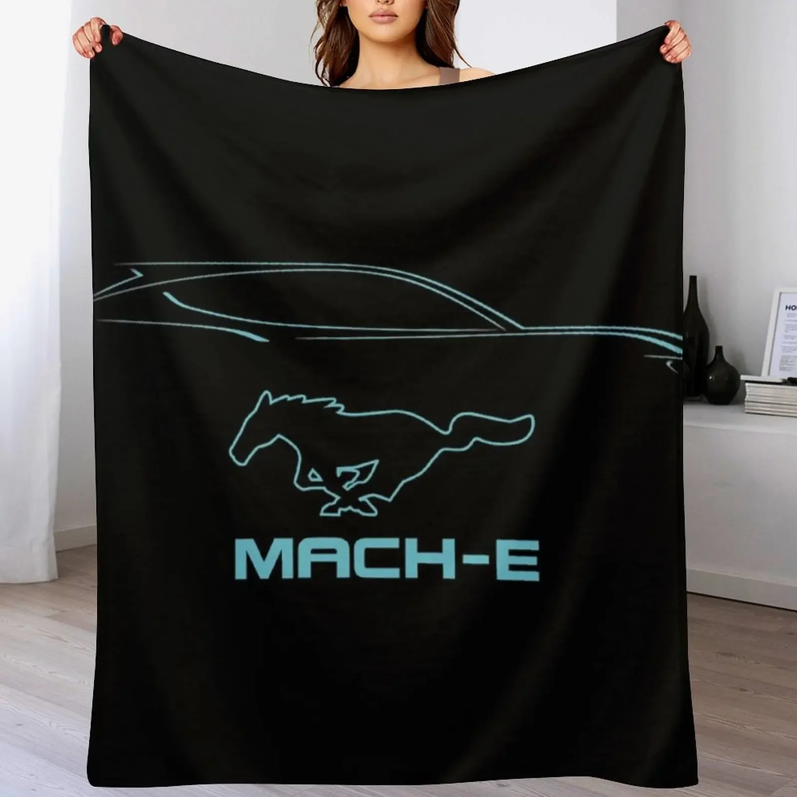 Mustang Mach-E Throw Blanket Fashion Sofas Vintage Blankets