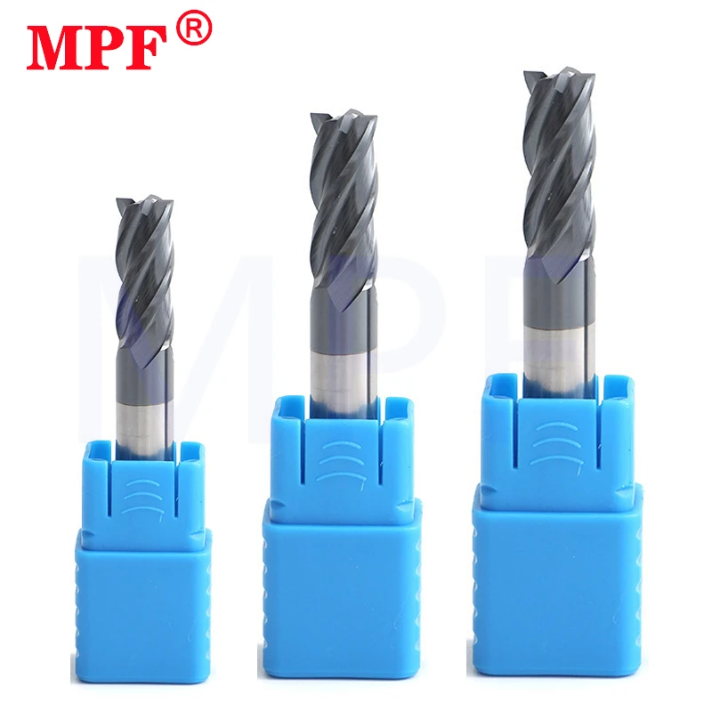 

CNC Carbide End Mills HRC50 Unequal Helix Tungsten U-groove Cutter 4 Flute Metal Steel Machining Tool Router Bit Milling Cutter