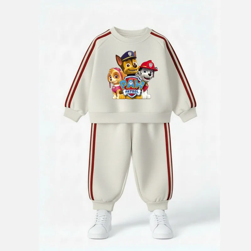2026 Spring New Style Children's Long Sleeve Clothing Sets Boys Casual Tracksuit Kids O Neck Hoodies and Long Pant Two Piece