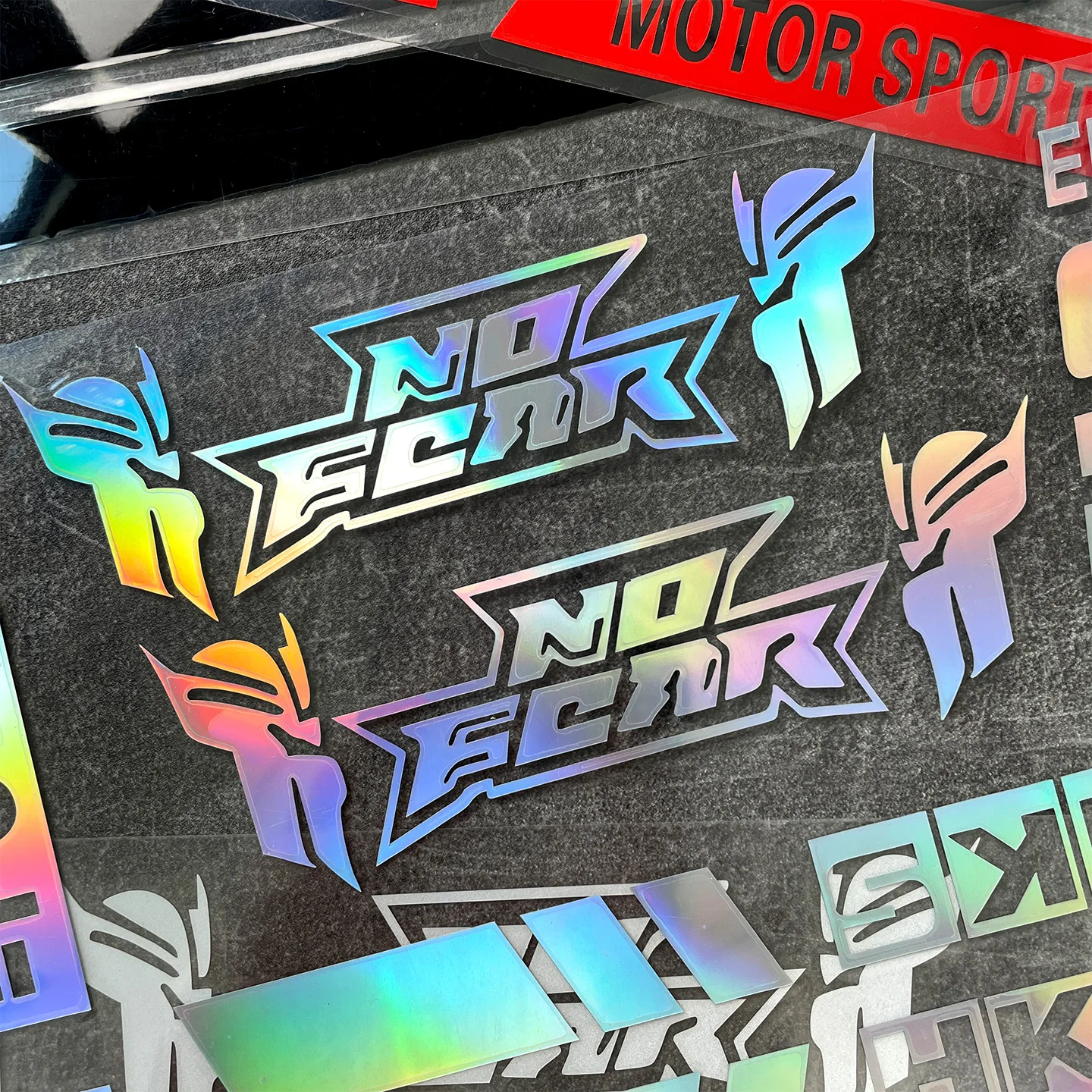 Reflective Motorcycle Stickers Racing Style Moto Motor Bike Scooter Body Helmet Fuel Tank Decor DIY Vinyl Accessories Kit Decals