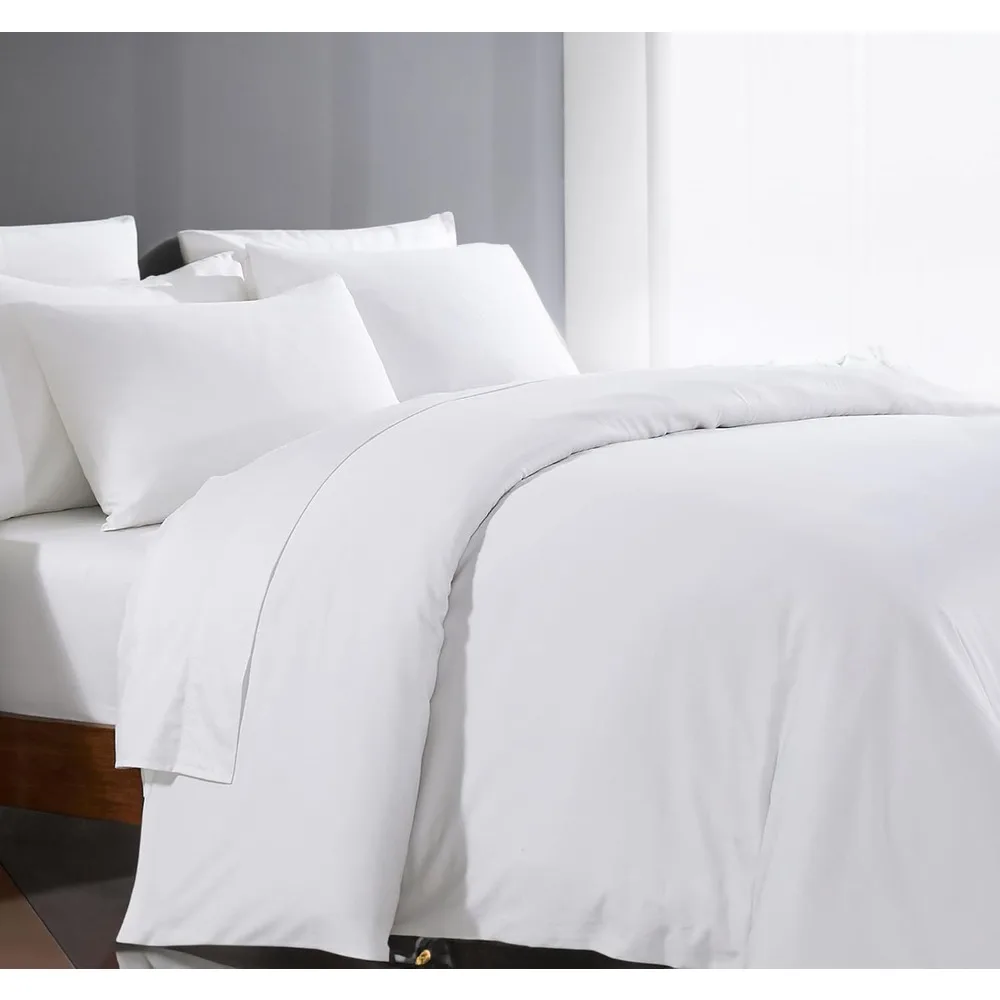 

Queen Size Duvet Cover - 1000 Thread Count, 100% Egyptian Cotton, Silky Soft and Breathable