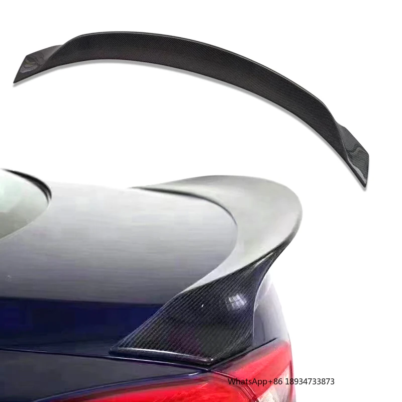 For Maserati Ghibli 2014-2023 Rear Spoiler Carbon Fiber Body Kit Diffuser Tail Wing Bumper Spoiler Cars Accessories
