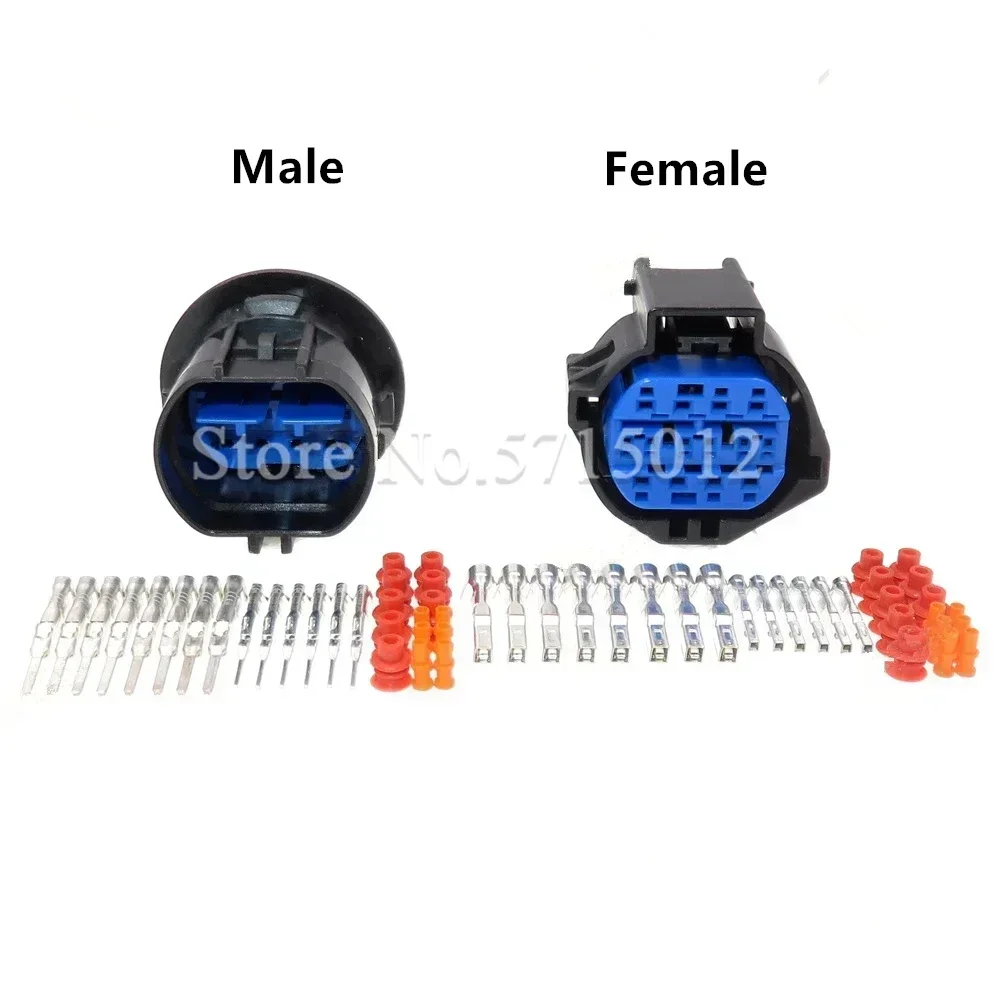 14 Hole/Way Miniature Auto Parts Car Wire Connector Automotive Electric Wire Male Female Docking Waterproof Socket