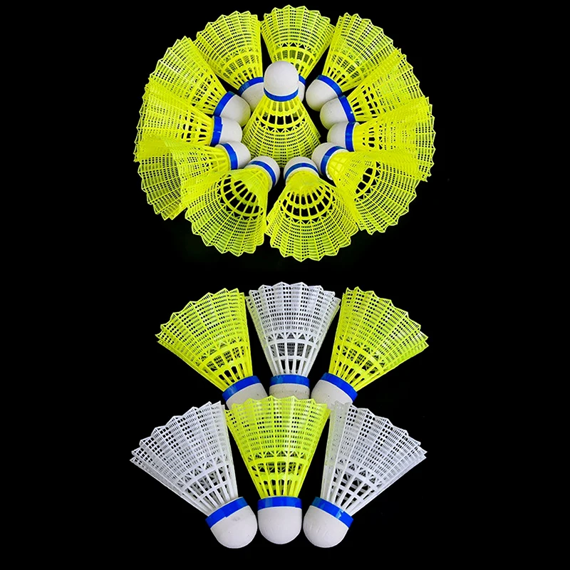 

（Summer6）1 Pc Badminton Ball Plastic Badminton Ball Durable Student Nylon Badminton Ball（Yellow White Random Color）