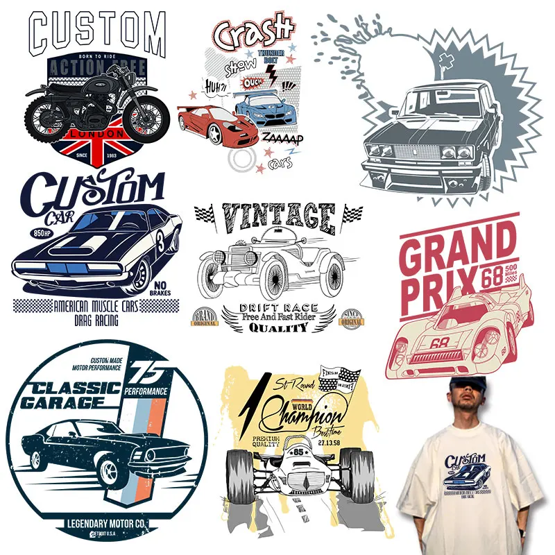 

Car stickers Thermal Transfers Decals Patch Ironing stickers Applique on Clothes Thermal transfer printing
