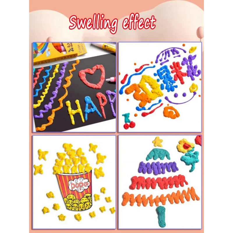 New Exotic Popcorn Pen Multifunctional Foam Marker Pen Notebook Children's Magic Pen Fun Fluffy Pen