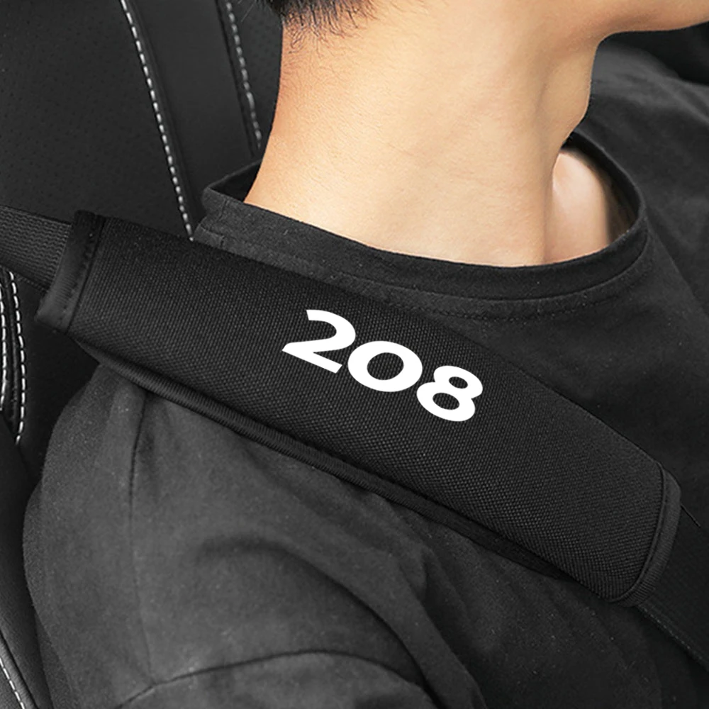 

2 шт. автомобильный ремень безопасности, плечевая полоса для Peugeot 208 2023 206 Gti Sw 207 CC 308 T9 T7 GT 2022 авто аксессуары для интерьера