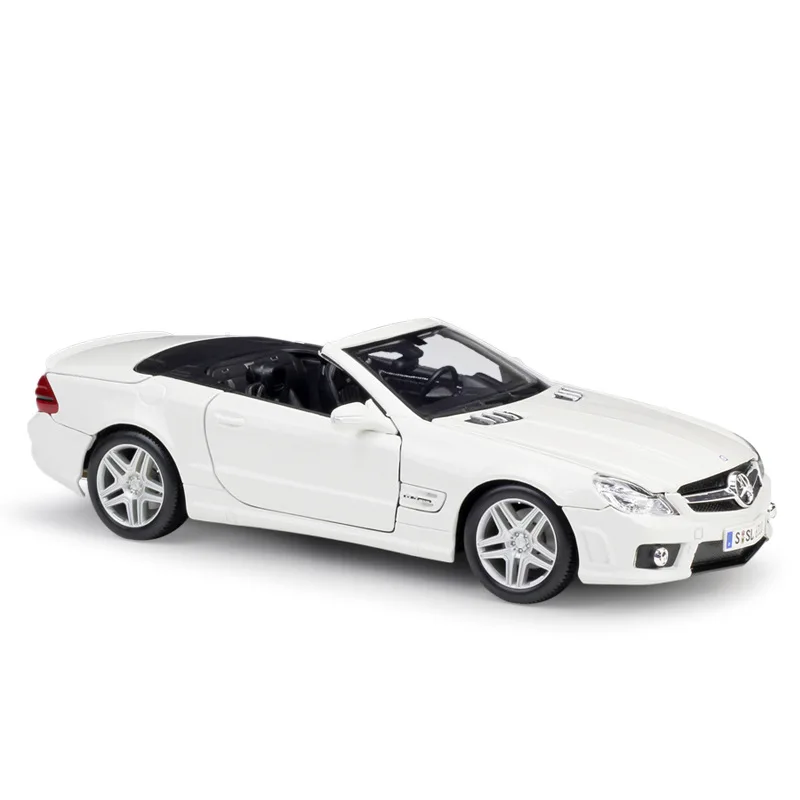 موديل Maisto 1:18 من مرسيدس بنز SL63 AMG نموذج سيارة معدني ثابت نموذج سيارات لمجموعة هدايا الأطفال B354