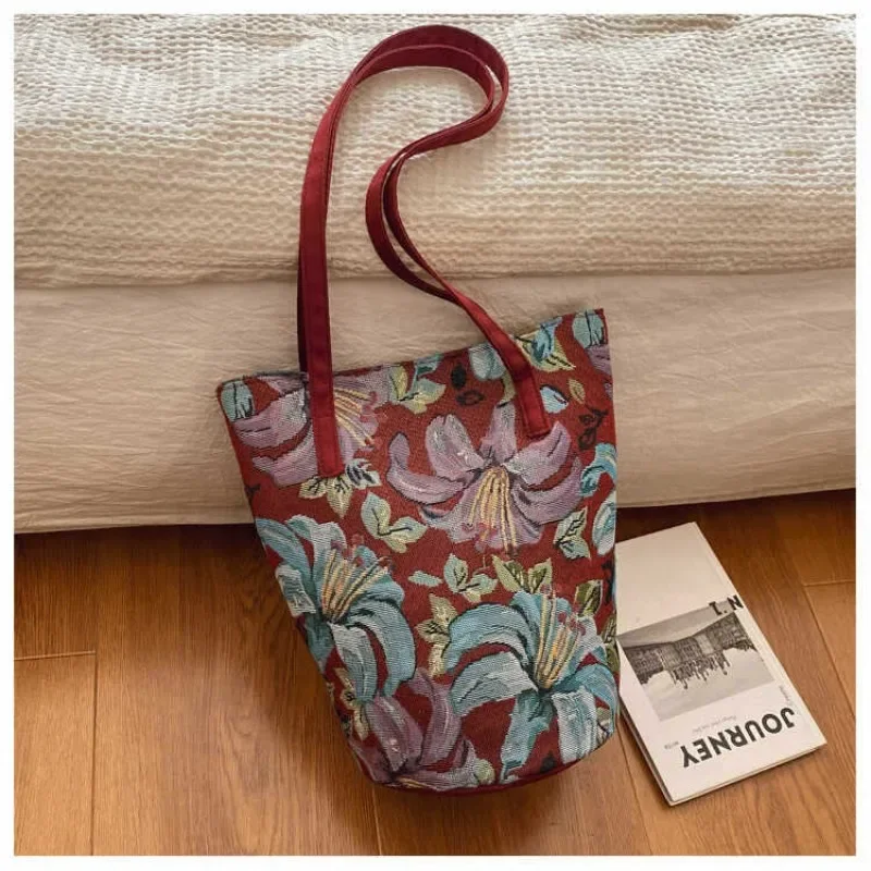 

Women's Winter Bucket Tote - Large Capacity Premium Commuter Shoulder Bag, Fashionable Textured Autumn