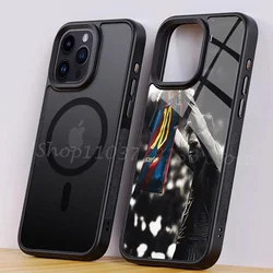 M-messi  Phone Case Strong Magnetic For IPhone 15 14 13 Pro Max 11 12 Mini For Magsafe