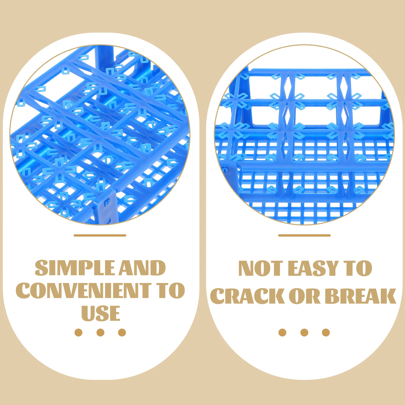 

Tube Rack Test Display Stands Chemical Lab Racks Holder Plastic Drying Rack for Laboratory Reusable Sturdy