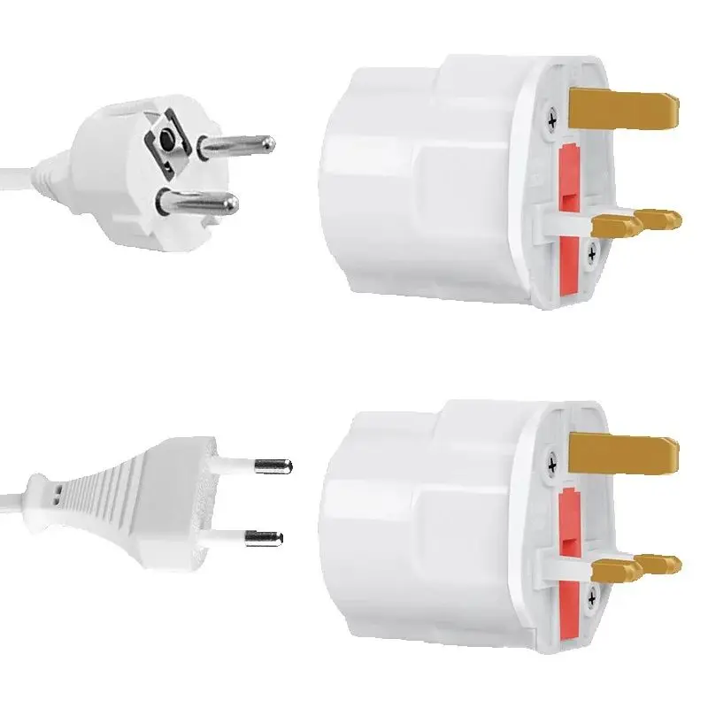 Wielofunkcyjny adapter wtyczek z UE Euro Europe do Wielkiej Brytanii Konwerter zasilania Wtyczki 2-pinowe Gniazdo podróżne 250V 13A Bezpiecznik Uniwersalny adapter