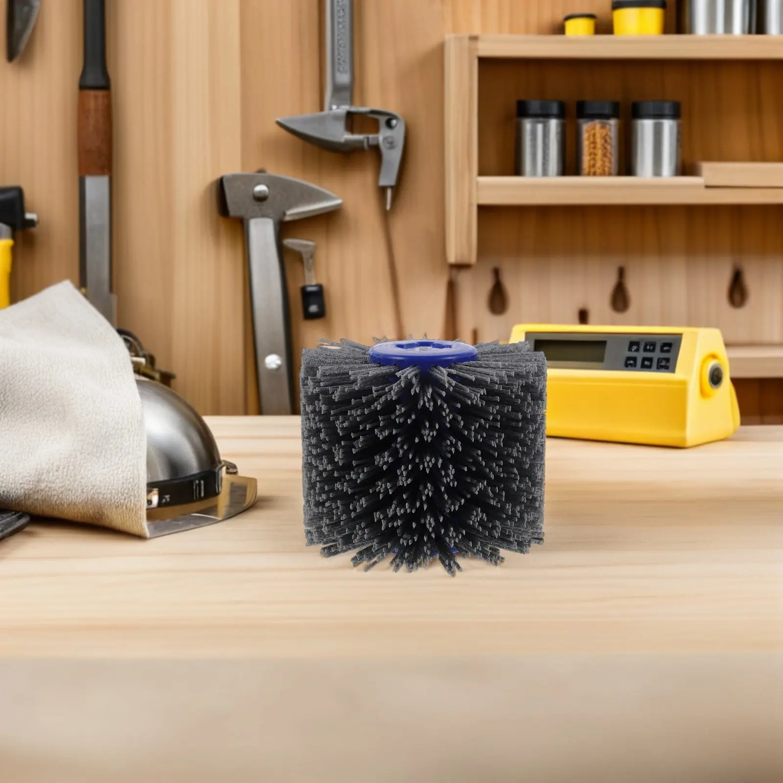 Polishing Buffing Wheel 60 Grit Nylon Fiber Wood Furniture Repair Kit Abrasive Drawing Wheel Bench Grinder Accessory - view 3
