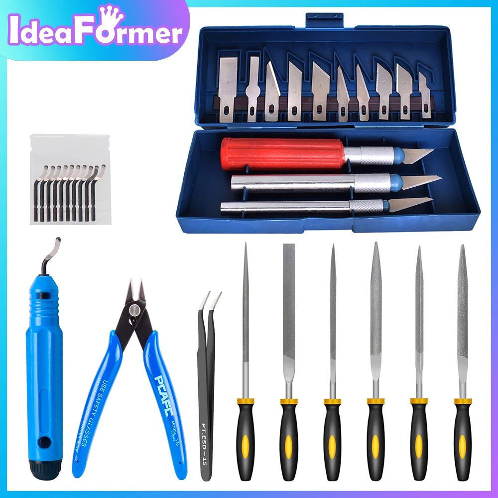 

IdeaFormer Deburring Tool Kit Engraving Knife Carving Tool DIY 3D Printer Part 3D Model File Cutter Scraper Material Removal Too