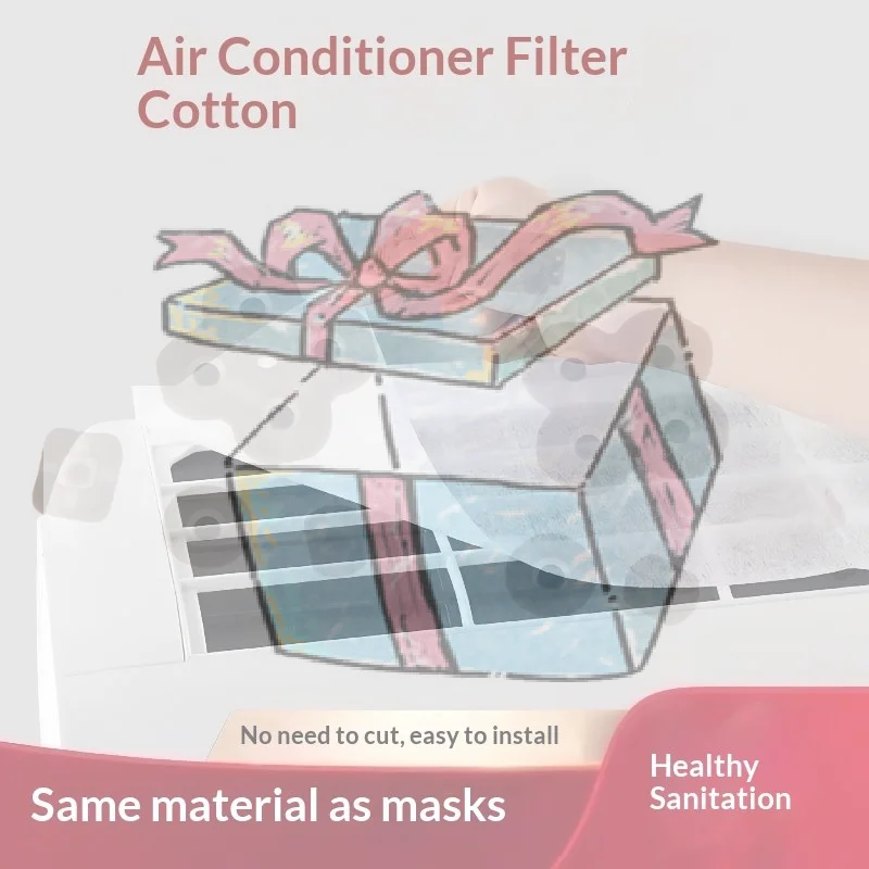 【CCA】12/30Pcs Universal Air Purification Filter Pad Anti-dust Air Conditioning Inlet Cotton Dust Filter Hang-up Air Inlet Filter