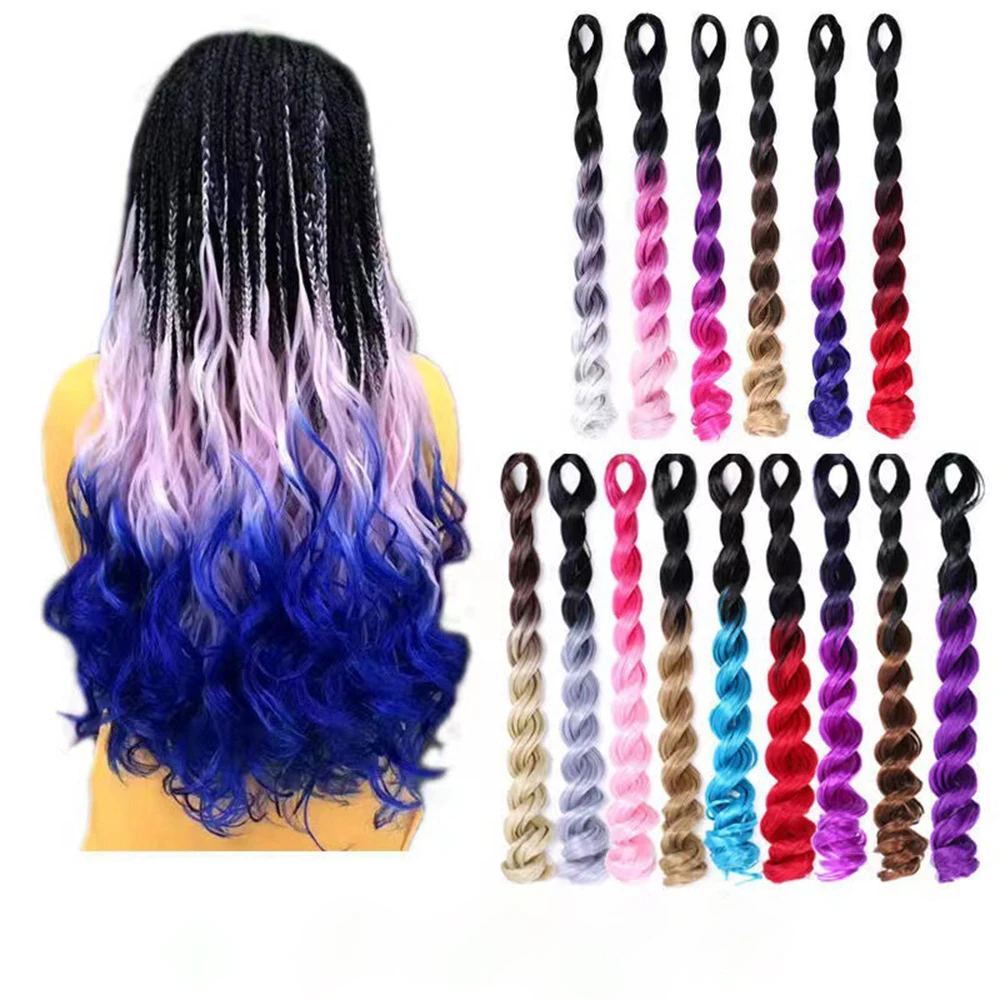 

Synthetic Deep Wave Braids High Temperature 6 Colors Water Wave Braiding Braids Hair Extensions