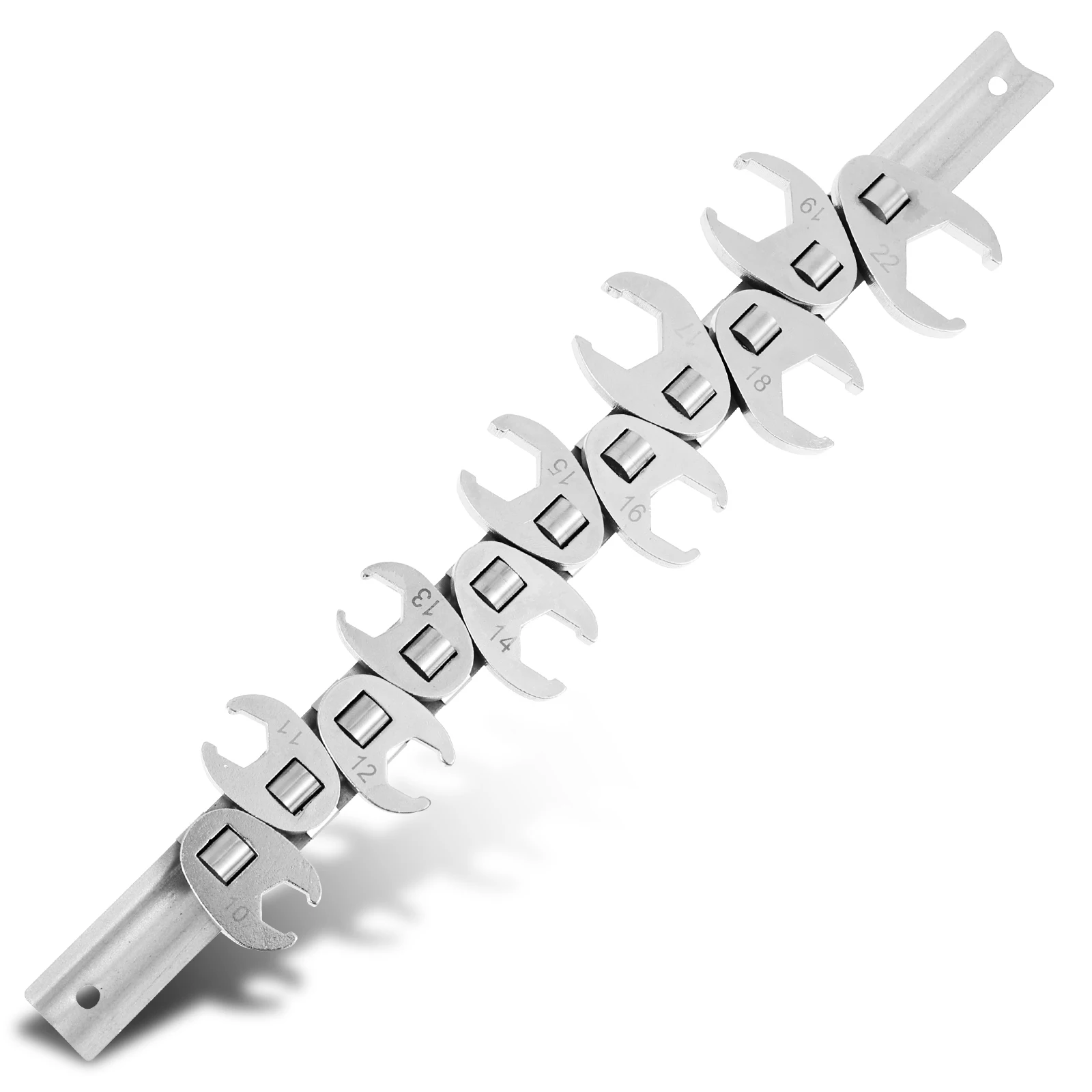 

3/8-inch fishtail wrench set 10-22mm 11 pieces replaceable fishtail wrench set with clip in storage bag