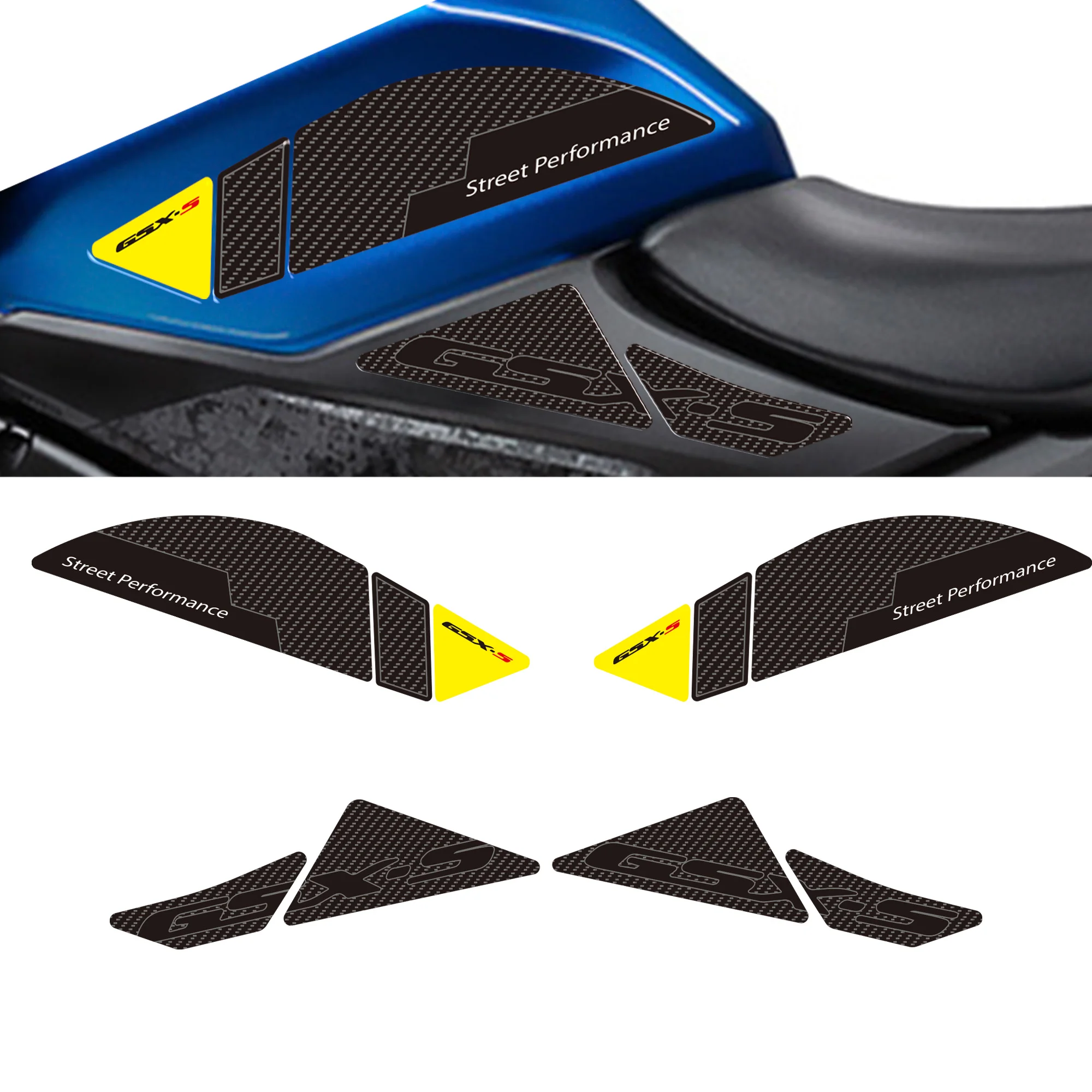 

Мотоциклетные ручки бака, 3D наклейки из смолы для Suzuki GSX-S950 GSXS950 2021-2022, комплект защиты от царапин
