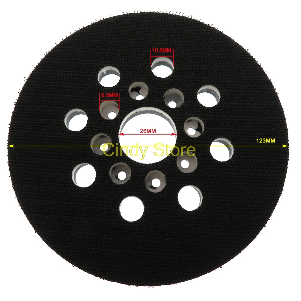 1PCS Black 8 hole Basis Orbit Sander backing pad Replace for BOSCH PEX 220A  GEX125-1A ROS10 ROS20VS RS035 PEX220A