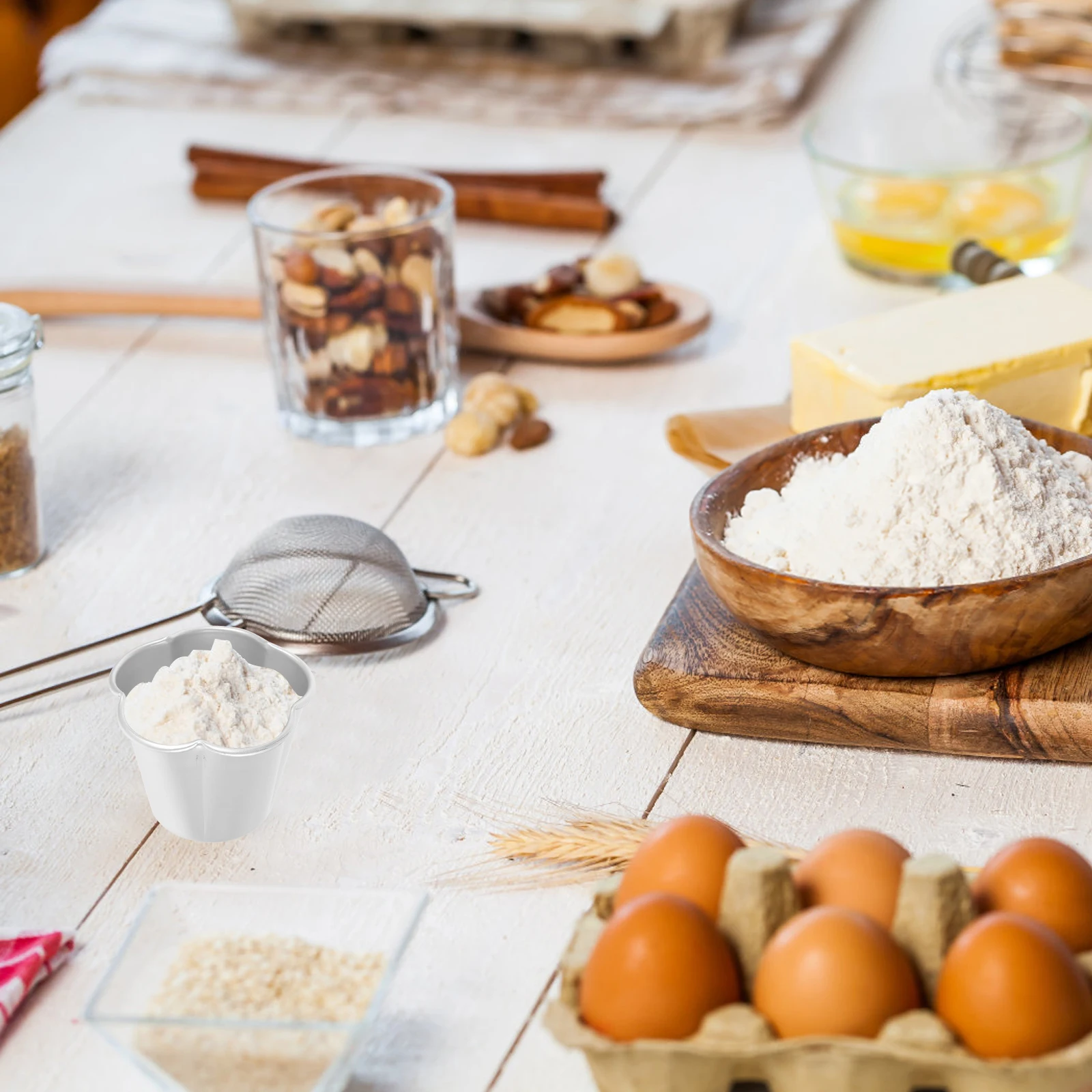 

4pcs Fruit Jelly Pudding Molds Silicone Baking Tool For Cake Tart Muffin Dessert Mold Non-Stick Bakeware Kitchen Supply