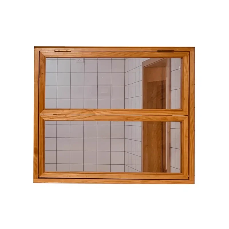 Indoor up and down push-pull eft and right fold wooden  turn up solid wood push  glass up fold